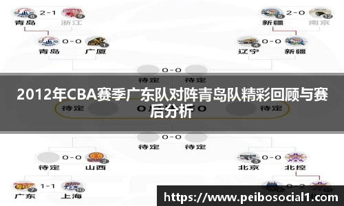 2012年CBA赛季广东队对阵青岛队精彩回顾与赛后分析